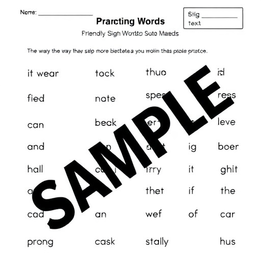 Sight words